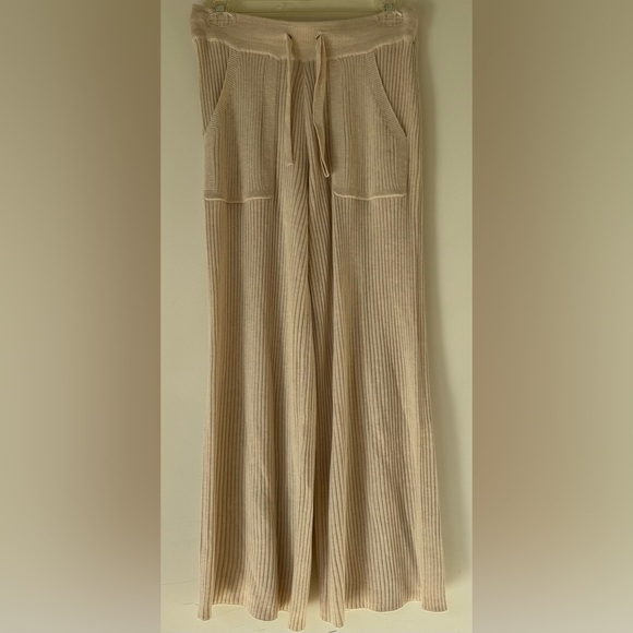 Splendid Cream Wide Leg Knit Jumpsuit - Picture 4 of 5